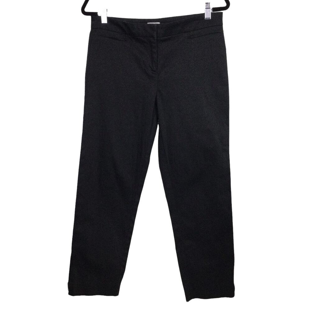 Cache Business Casual Minimalist Mid Rise Ankle-length Zip-hem Pant Women's 8